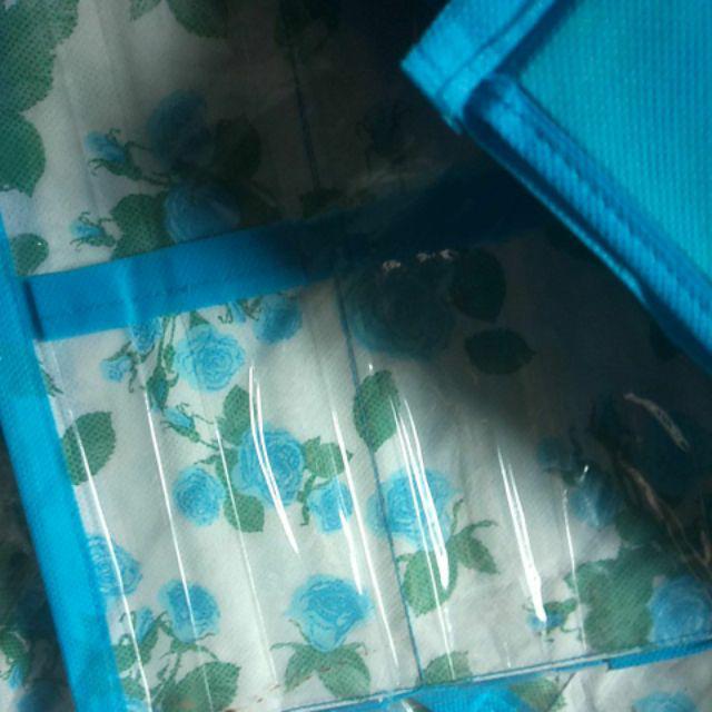 Promo Murah Rak Set 3in1 Motif Bunga Rak Gantung Underwear, Sepatu Dan Tas Tanpa Resleting