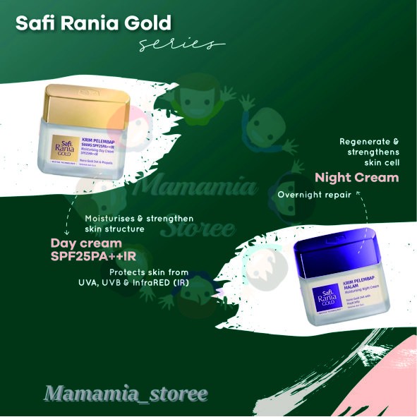 SAFI MALAYSIA | SAFI YOUTH GOLD (SYG) | SYG Day Cream(Krim siang) & (krim malam) NIght Cream SPF 25P