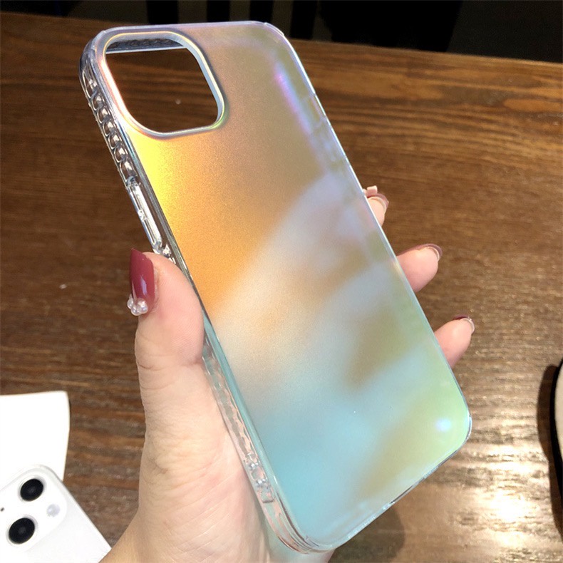 [TPC] Air Hybrid Aurora Gradient Case Hologram Phone Case IPHON* IP 7 8 PLUS X XS MAX XR 11 12 13 14 PLUS PRO PROMAX IP023