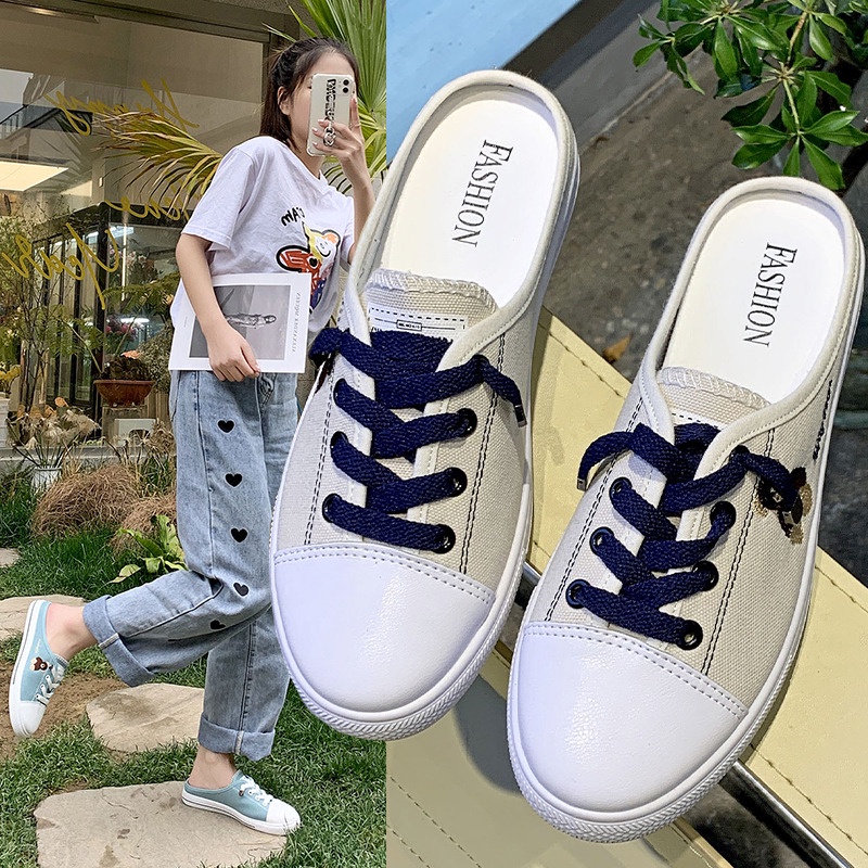 Free BOX Sepatu Sneakers Wanita Import Sepatu Kanvas Wanita Kasual Polos Tali Premium Quality Sepatu Casual Sneakers Wanita Sport Shoes NS10111