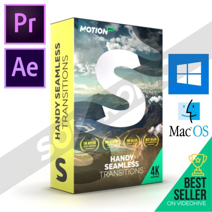 [LIMITED EDITION] Handy Seamless Transitions 6.1 After Effecs LENGKAP