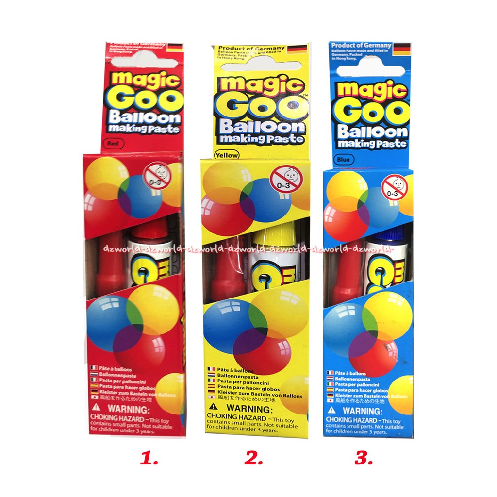 Magic Goo Balloon Making Paste Yellow Mainan Pasta Membuat Balon Magicgo Balon Tiup