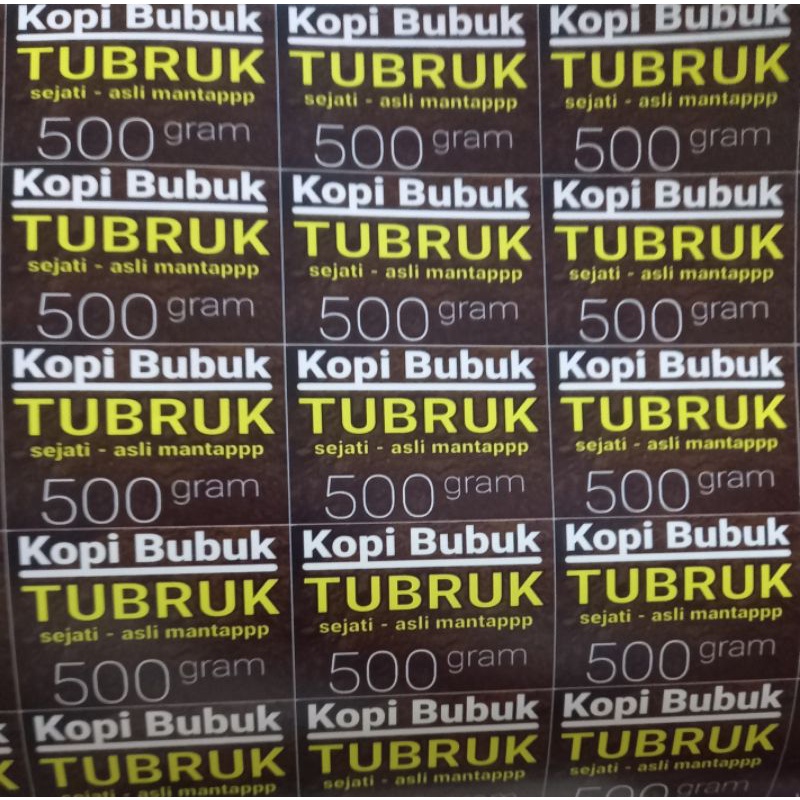 Kopi Bubuk TUBRUK SEJATI ASLI mantap, 500 gram, ini baru namanya kopi Tubruk