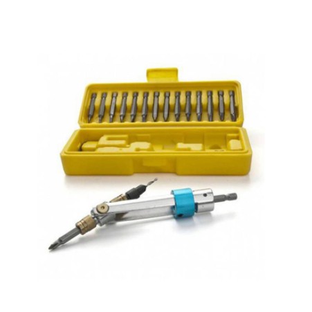 Bor Tangan Manual dengan Obeng Set Alat Bor Lubang Kayu Tools 2 in 1