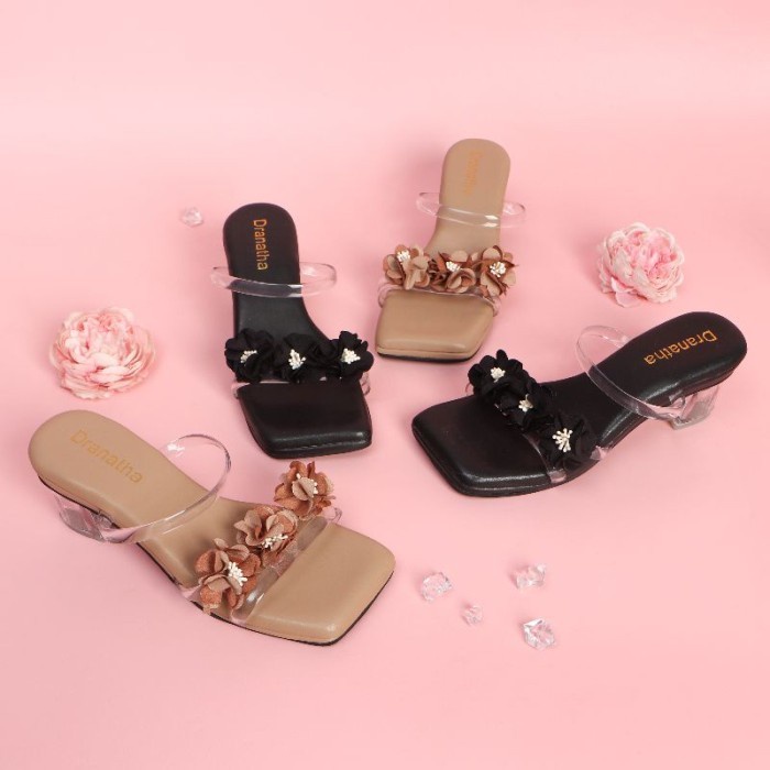 PROMO SENDAL MELDA DRANATHA HEELS WANITA MURAH