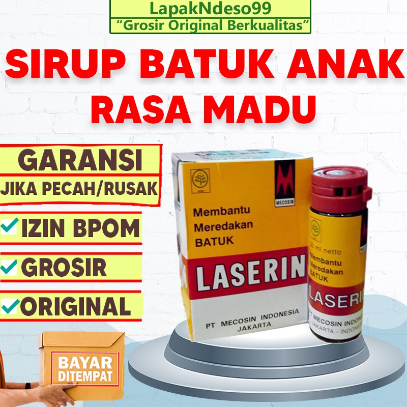 Laserin 30ml Obat Batuk Anak 2 Tahun 1 Tahun Ampuh Berdahak Sirup Bayi Herbal Shopee Indonesia