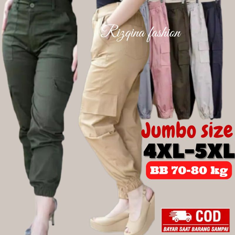 Celana cargo wanita | Baggy pants Wanita Jogger | Baggypant jumbo Drill premium