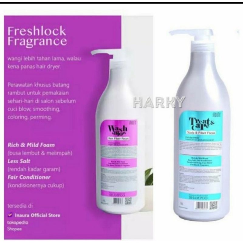 INAURA WASH & BLOW TREAT & CARE INAURA SHAMPOO 1000ML SHAMPOO 1Liter