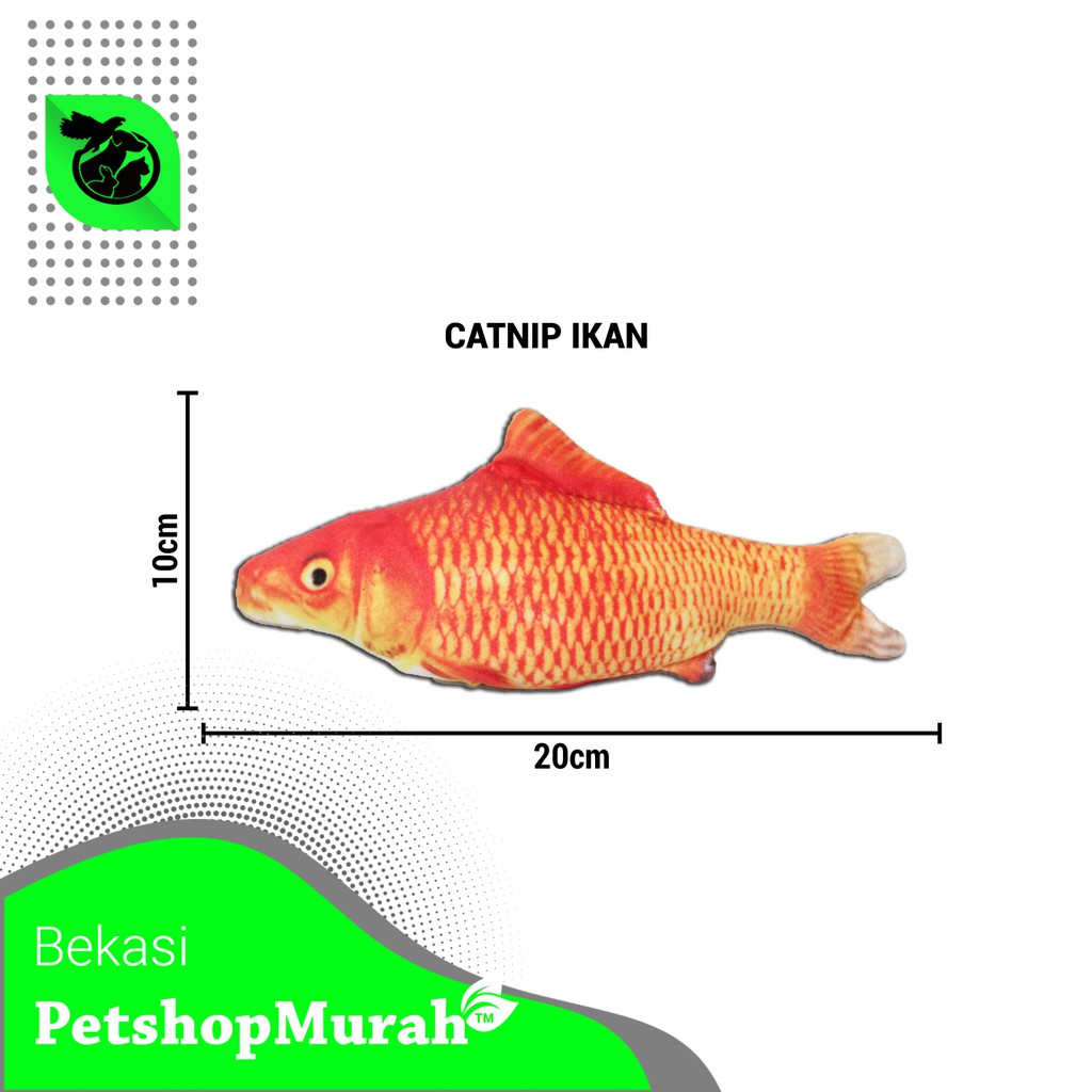 Mainan Kucing Anjing Gigitan Pet Toy Cat Nip Catnip Fish Ikan Murah