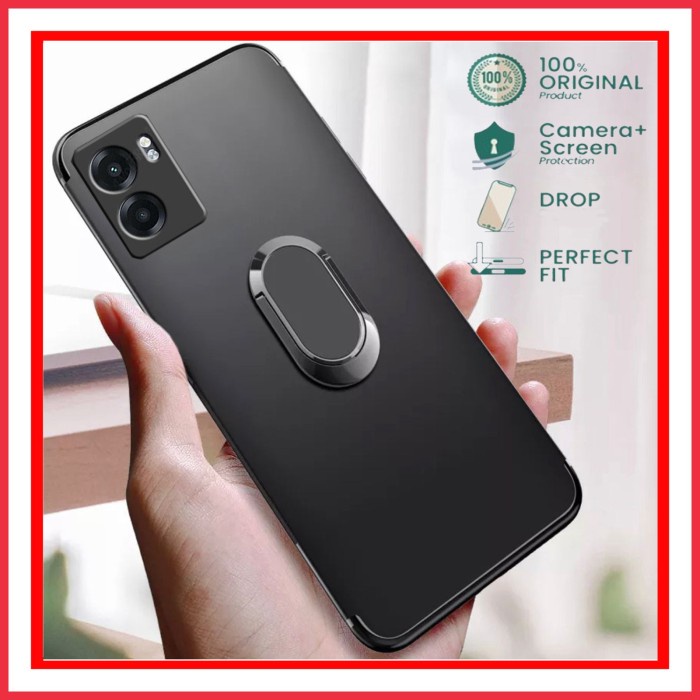 Produk Terbaru Case Realme Narzo 50 5G New Matte Ring Kickstand Premium Softcase