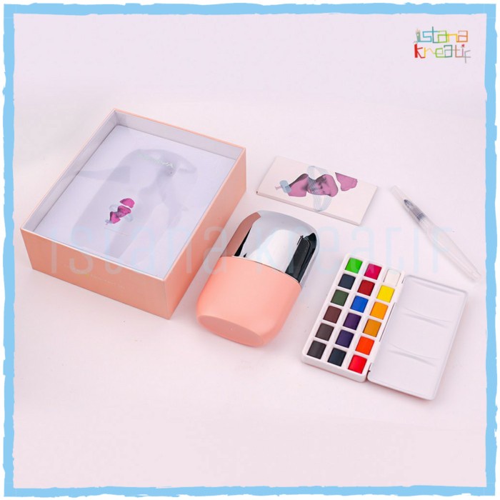 

MIYA Himi Solid Watercolor Box Set | 18 Color - Pink