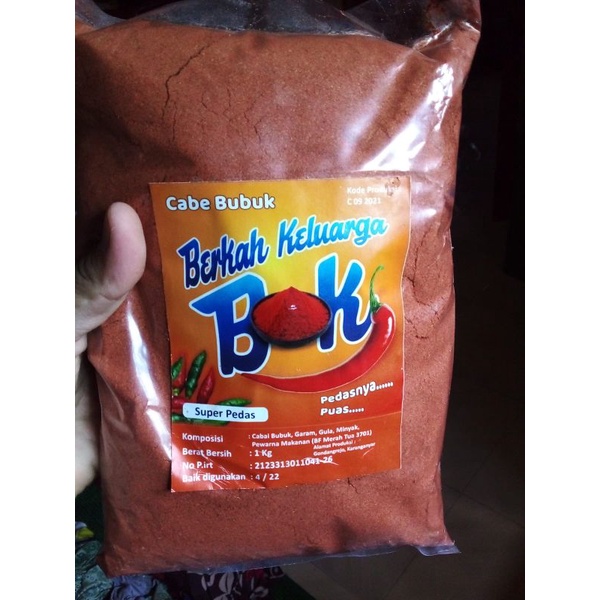 CABE BUBUK SUPER PEDAS 1KG ORIGINAL CABE BUBUK PEDAS FRESH