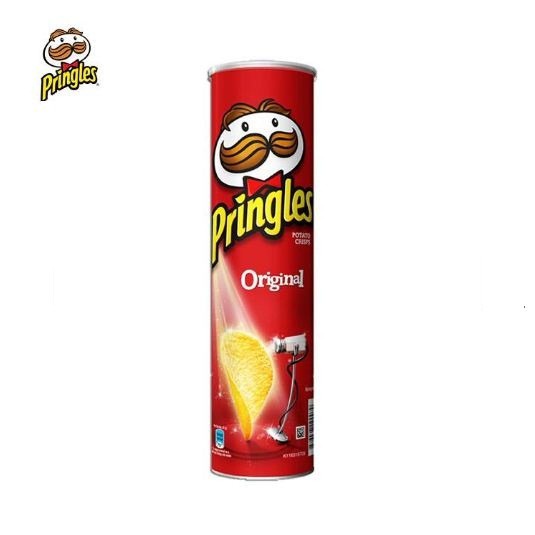 Pringles Pringless Keripik Kripik Kentang Potato Chips Original BBQ Sour Cream Cheese Salt Seaweed Hot Spicy 107 Gram