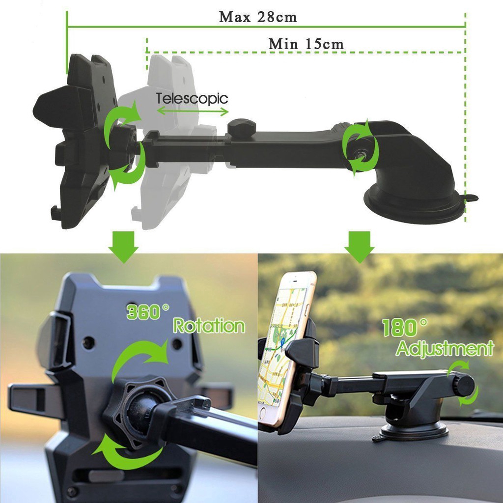 360° Universal Car Windscreen Dashboard Holder Mount For GPS PDA Mobile Phone