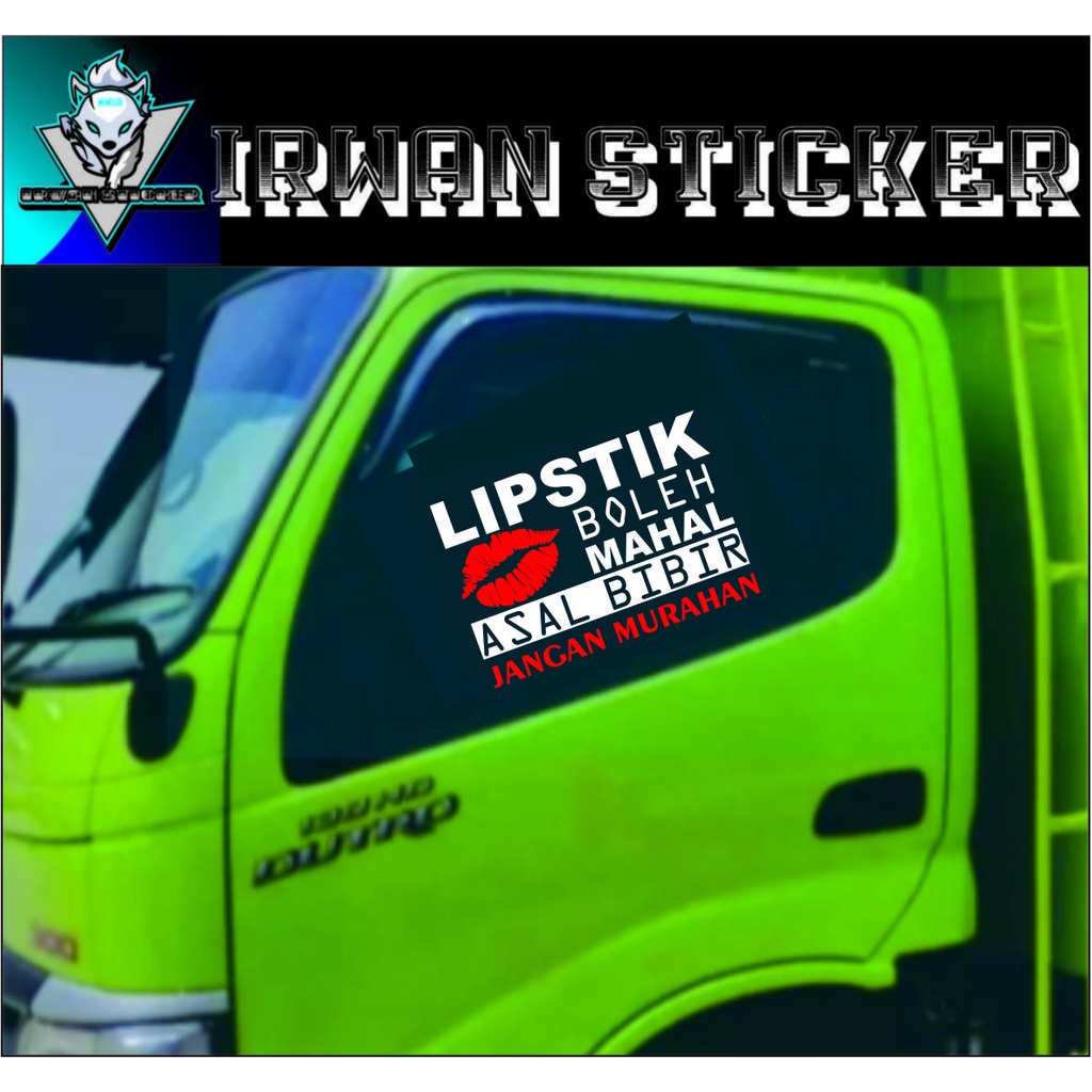 STICKER SKOTLET STIKER KACA PINTU/KACA/BODY MOBIL TRUCK/PICK UP/L300 KATA KATA KACA VARIASI COD