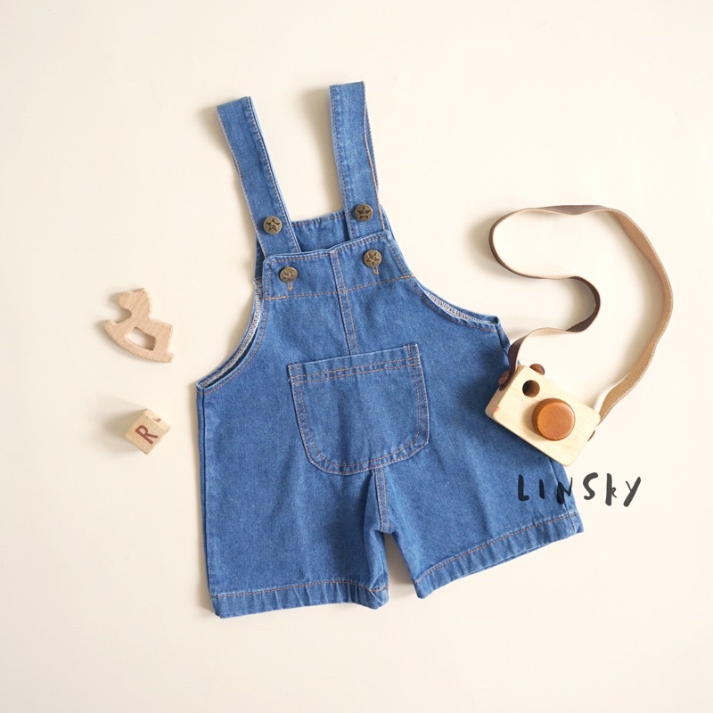 LINSKY BABY - Denim Overall Anak Unisex Jeans