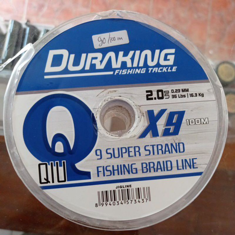 Senar pancing (PE) 2.0 Duraking Qiu X9