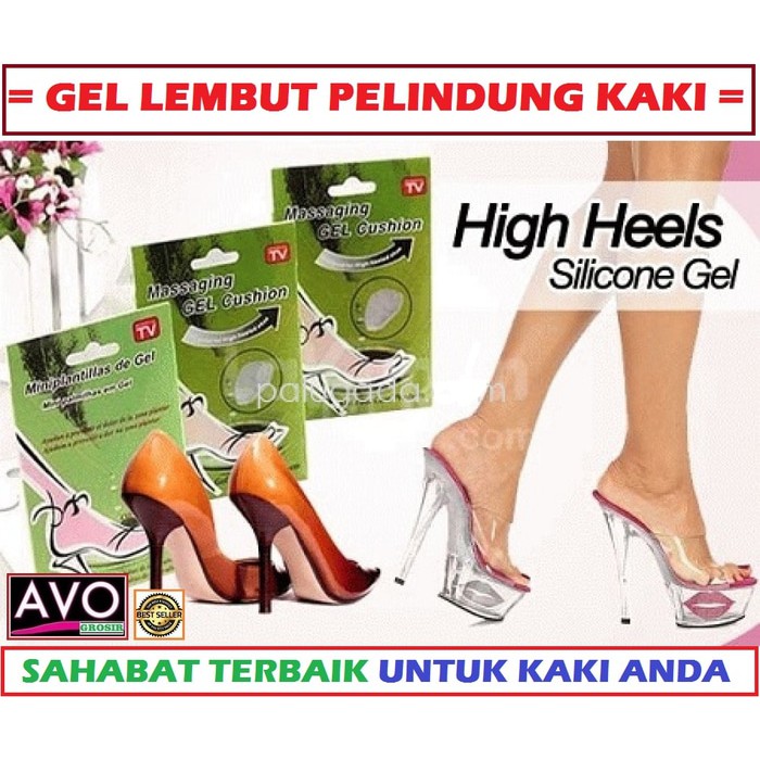 Gel Silikon Sepatu Pelindung Alas Kaki Anti Slip dan Nyaman