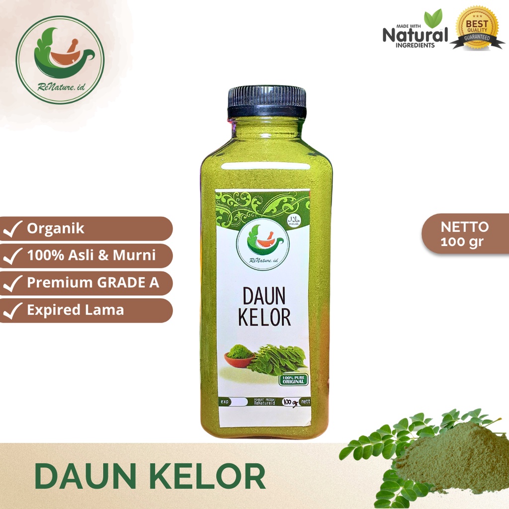 

PROMO!!! 100 GRAM DAUN KELOR BUBUK - Moringa Oleifera - BUBUK HALUS - MURNI TANPA CAMPURAN RENATUREID