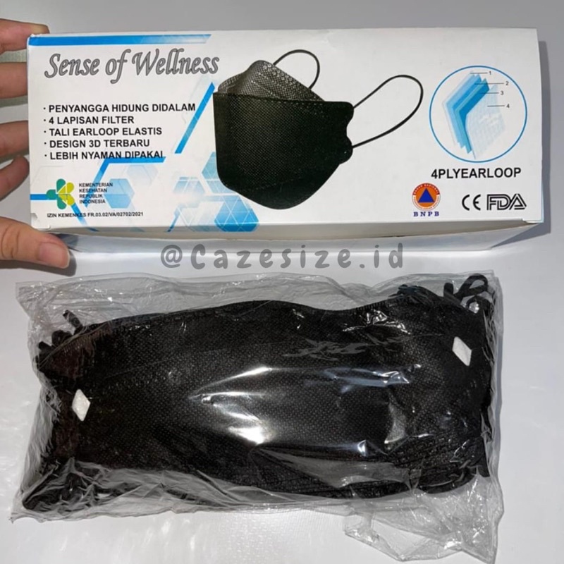 masker SENSE OF WELLNESS KF94 original isi 25 pcs