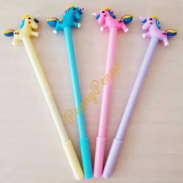 

Pulpen Gel karakter kuda pony warna unik