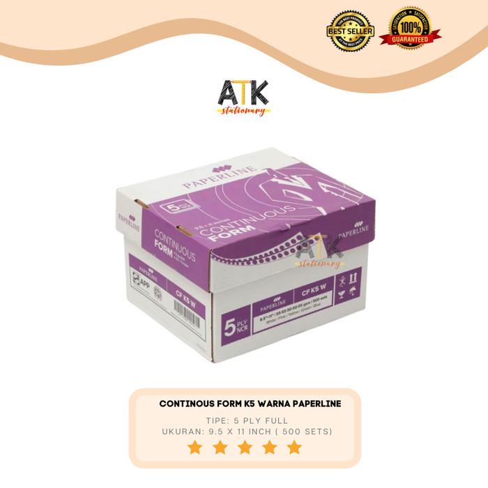 

Binder | Continous Form 5 Ply K5 Warna 9.5X11 Paperline Atk Kualitas Terbaik