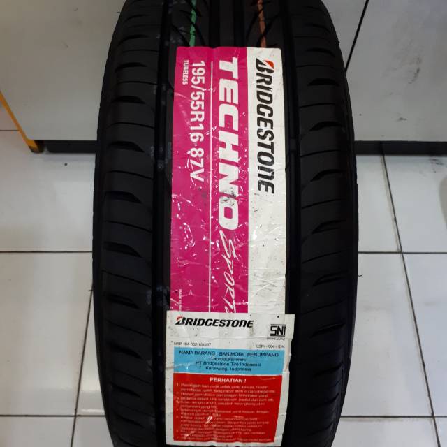 Ban Bridgestone Techno Sport 195 55 R16 Sienta Tipe Q Livina Xgear Dll Shopee Indonesia