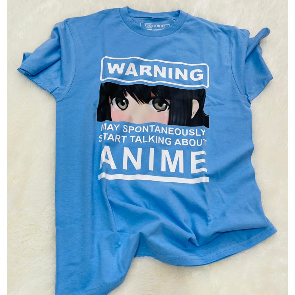 Tshirt Warning Kawaii Eyes Girl Anime Kirei