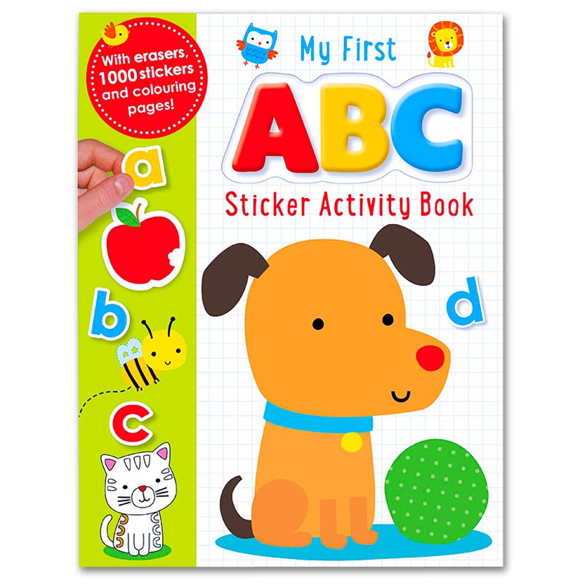 

My First ABC Sticker Activity Book with Letter Erasers and over 1000 Stickers (cover Anjing)