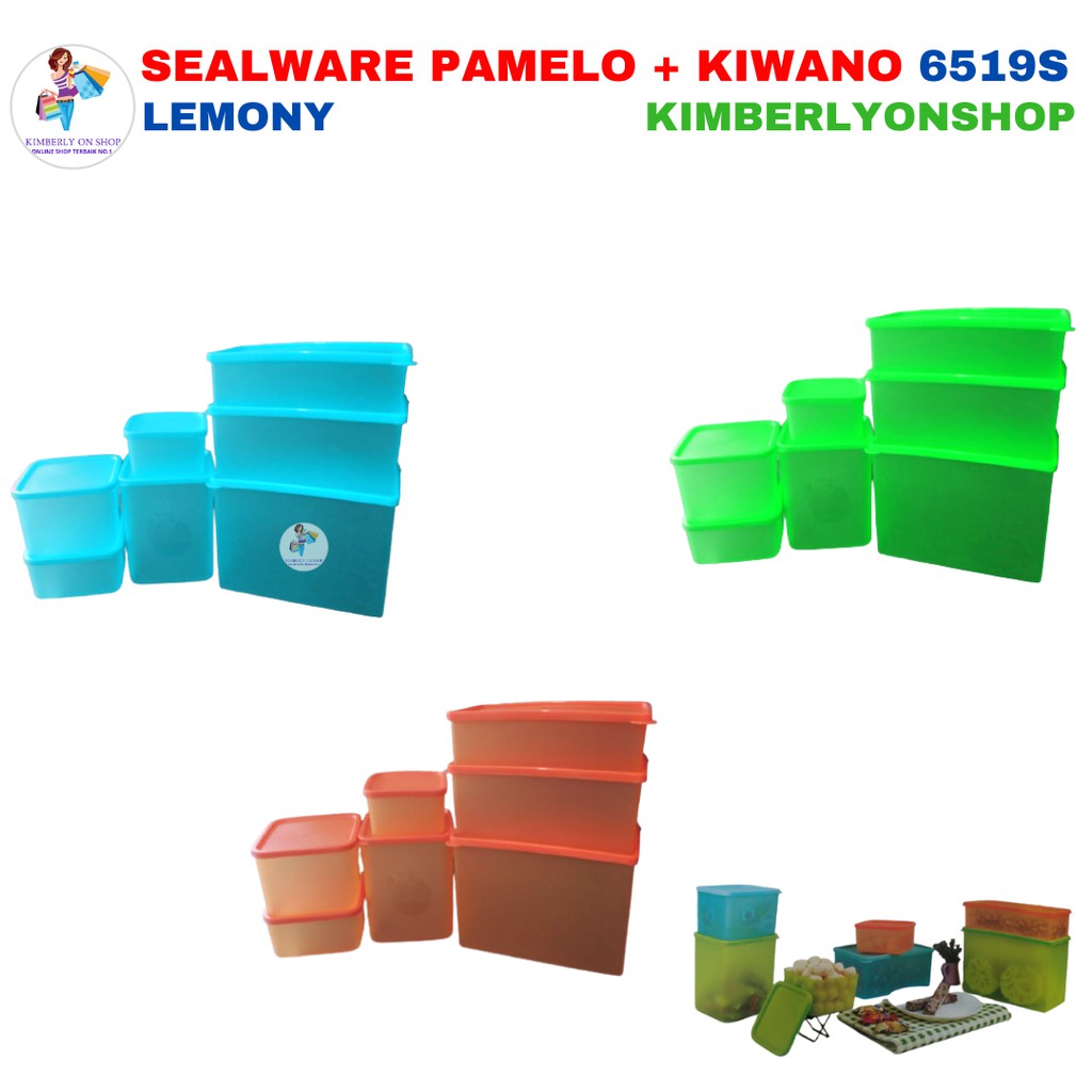 Kimberlyonshop Toples Sealware Pamelo + Kiwano 7 Set 6519 S Lemony