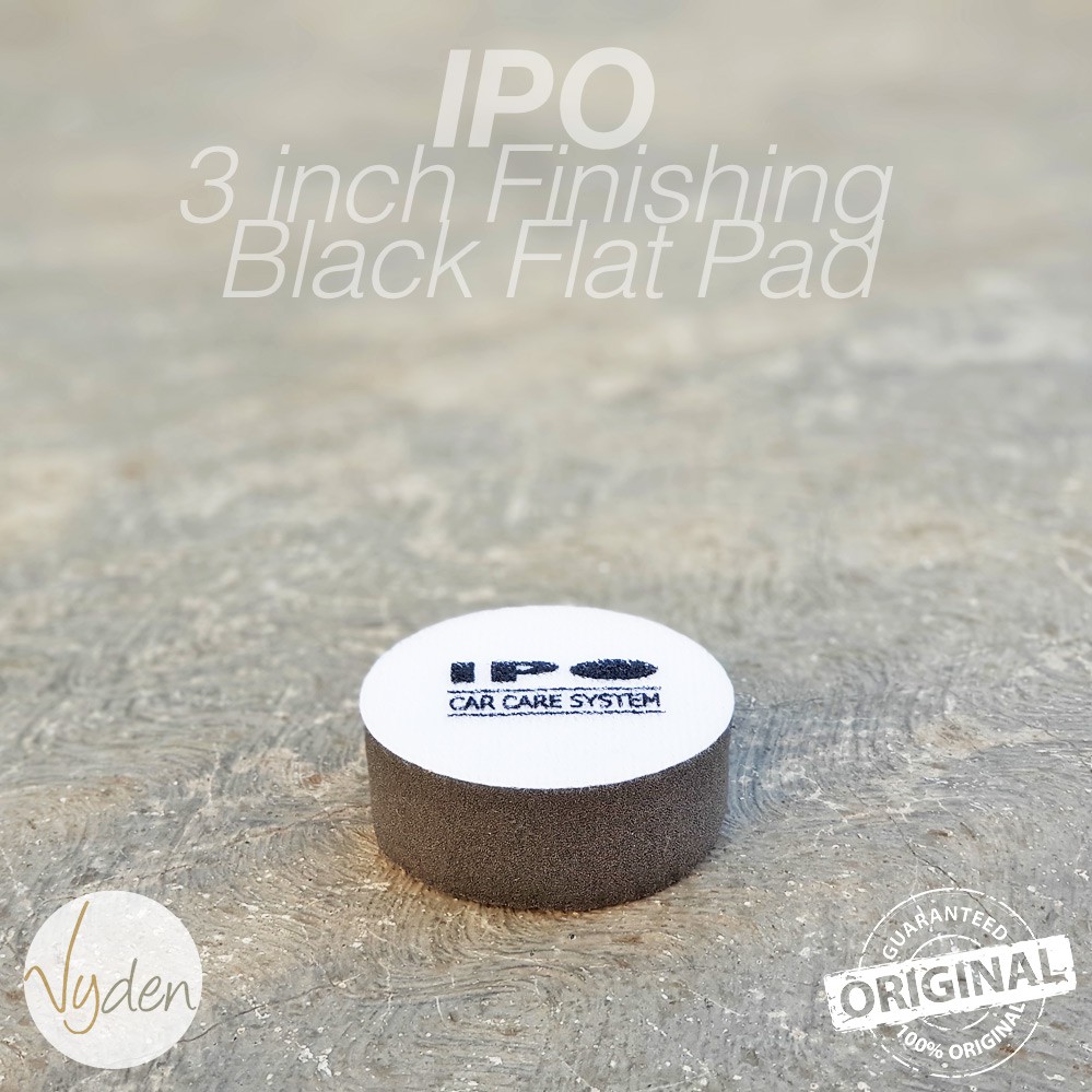 IPO Black Finishing Pad 3 inch Flat Wax Sealant Busa Mesin Poles Mobil MURAH