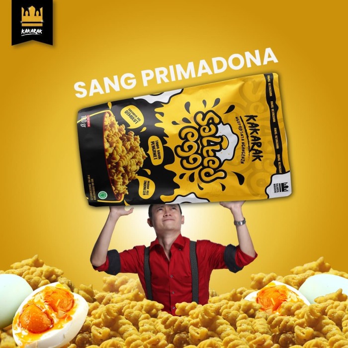 

TERBARU BEST SELLER Makanan ringan Makaroni Premium Kakarak Salted Egg Snack