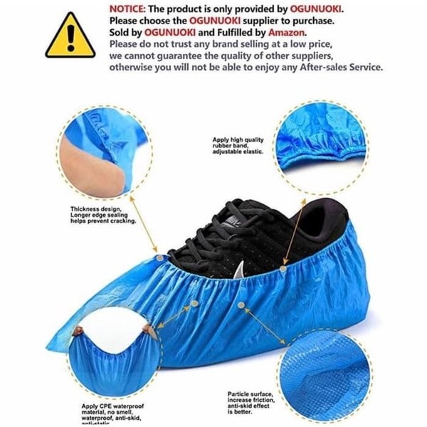 Shoes Cover Sarung Sepatu Plastik APD Pelindung Sepatu Anti Air Hujan