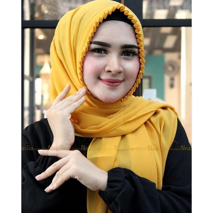 KCB PASHMINA LIPIT TALI HIJAB MOTIF / KHIMAR MINI / KHIMAR ONETO / HIJAB HOODIE