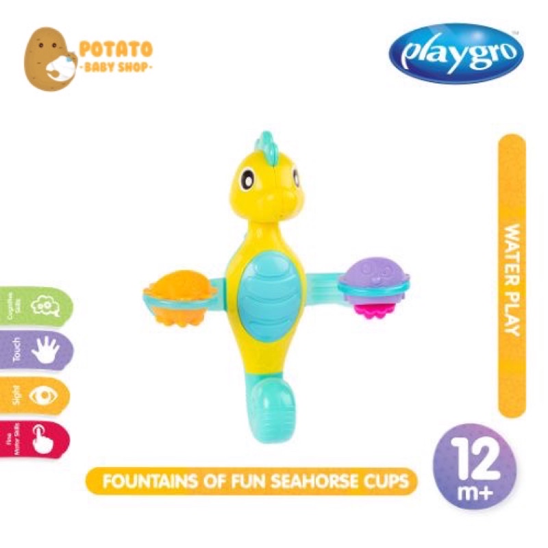 Playgro Fountain Of Fun Seahorse and Cup - Mainan Mandi Anak