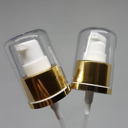 TUTUP PUMP TREATMENT ALUMINIUM - TUTUP PUMP TREATMENT NECK 24 FULL CAP GOLD DAN SILVER