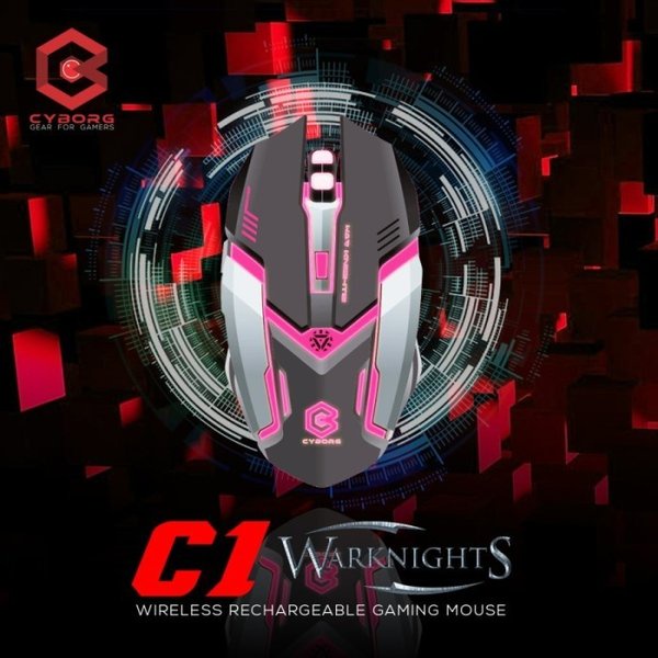 Mouse Wireless 6D Cyborg C1 (War knighs) Rechargeable with backlights