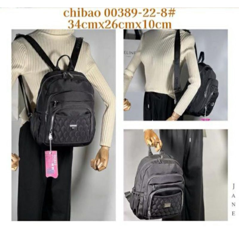 Tas Ransel Chibao 00389-22 Bahan Kanvas. Tas Ransel Wanita Tas Chibao ORI BEST SELLER BISA BAYAR DITEMPAT.!!!!