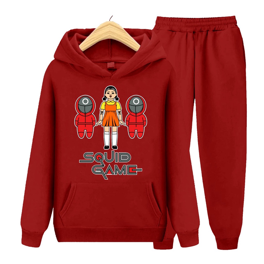 Setelan Anak Squid Gem 03 Sweater Hoodie Size S, M , XL, XXL