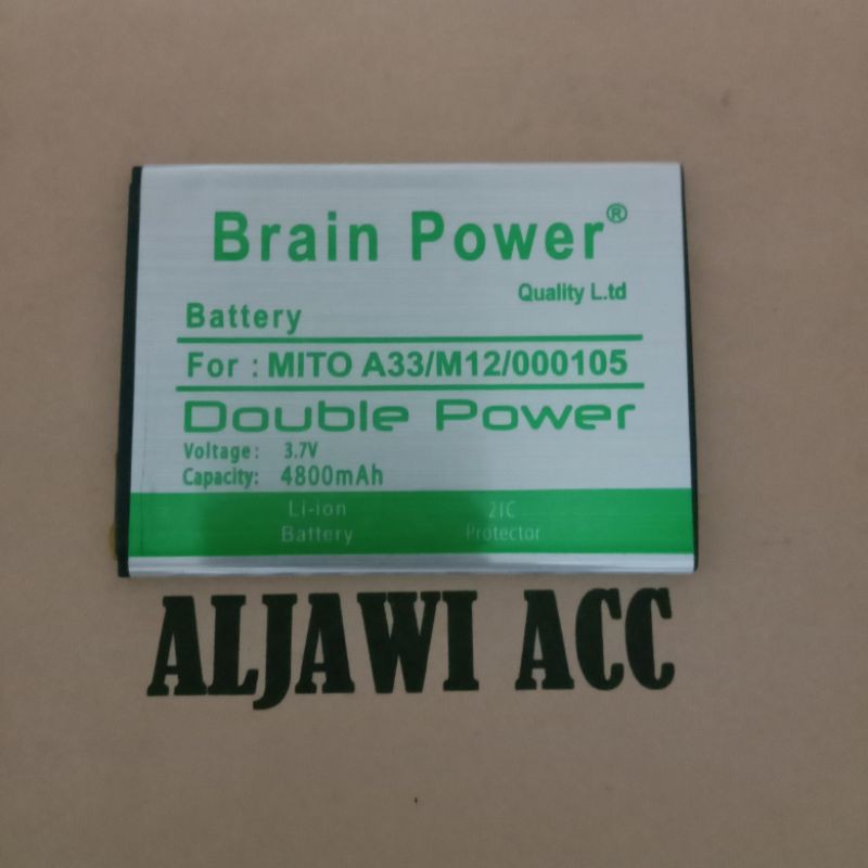 BATRE BATERAI MITO A33 FANTASY ONE / MITO M12 BA000105 DOUBLE POWER BATTERY