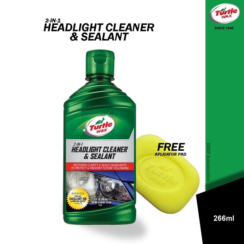 Turtle Wax Headlight Cleaner And  Sealant 266ml - Liquid / Hilangkan Oksidasi Dan Melindungi