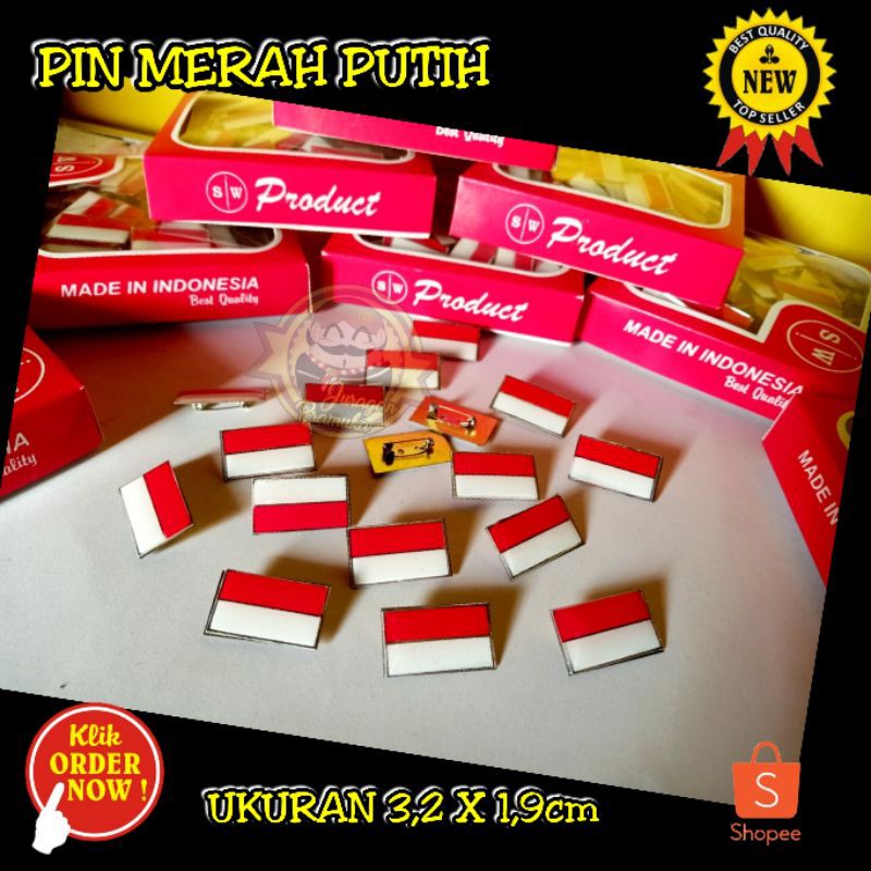 PIN MERAH PUTIH 3 UKURAN