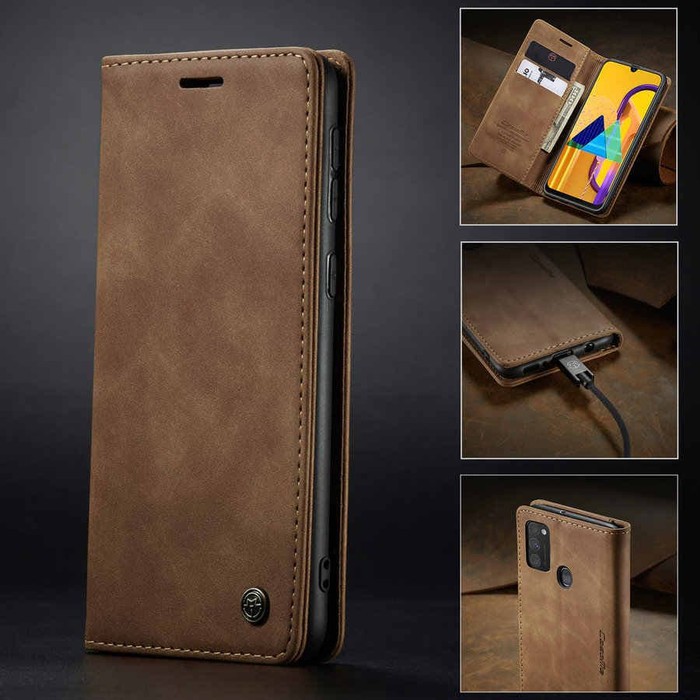 Samsung Galaxy M31 Original Leather Case Flip Cover Casing