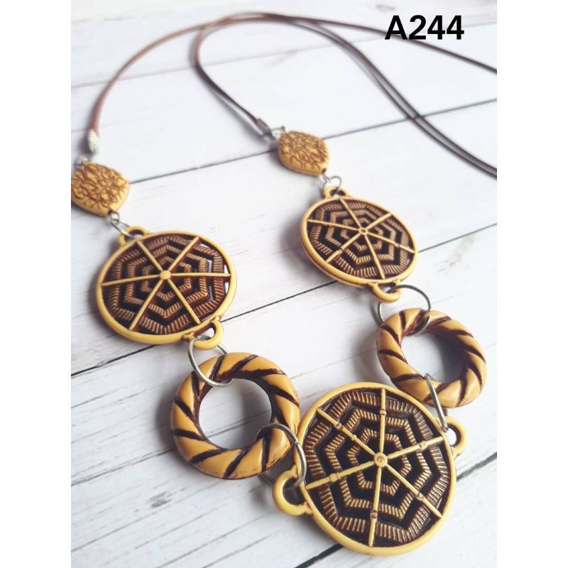 Kalung Etnik Tali Panjang A244 Aksesoris Kalung Wanita