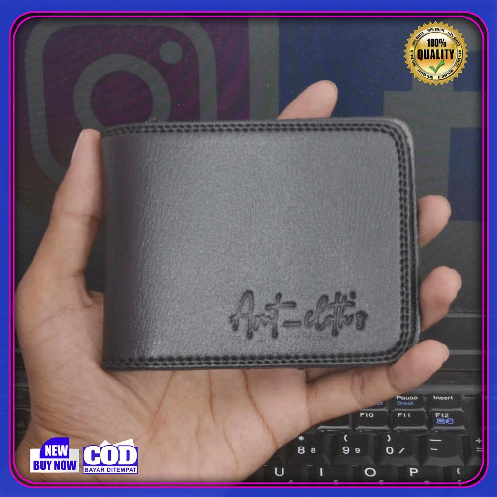 Dompet lipat Pria Kulit PVC Lipat Keren Terbaru Grosir Murah