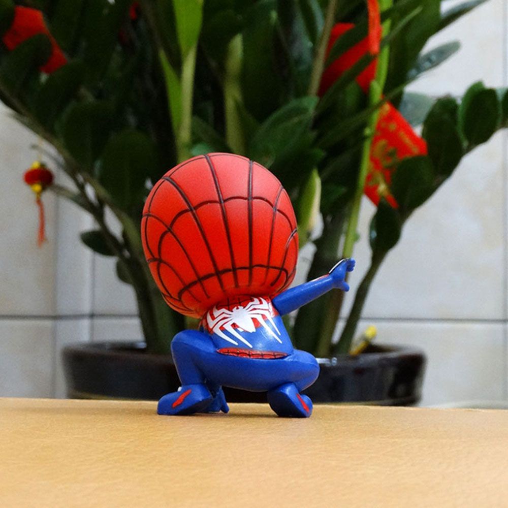 Needway  Gifts Figurine Model Cute Toy Figures Spiderman Action Figures For Kids Miniatures Anime Cartoon Collectible Model Marvel Hero Doll Ornaments