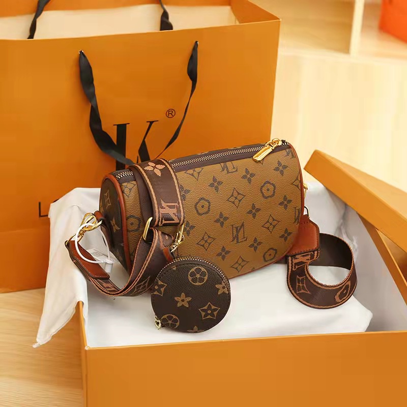 BJ62905 (2IN1) - BROWN/COFFEE - TAS SLEMPANG DOMPET KOIN WANITA FASHION IMPORT MODIS ELEGAN TERMURAH TERLARIS TERBARU BAGSTORE JAKARTA TAS BATAM ZC2905