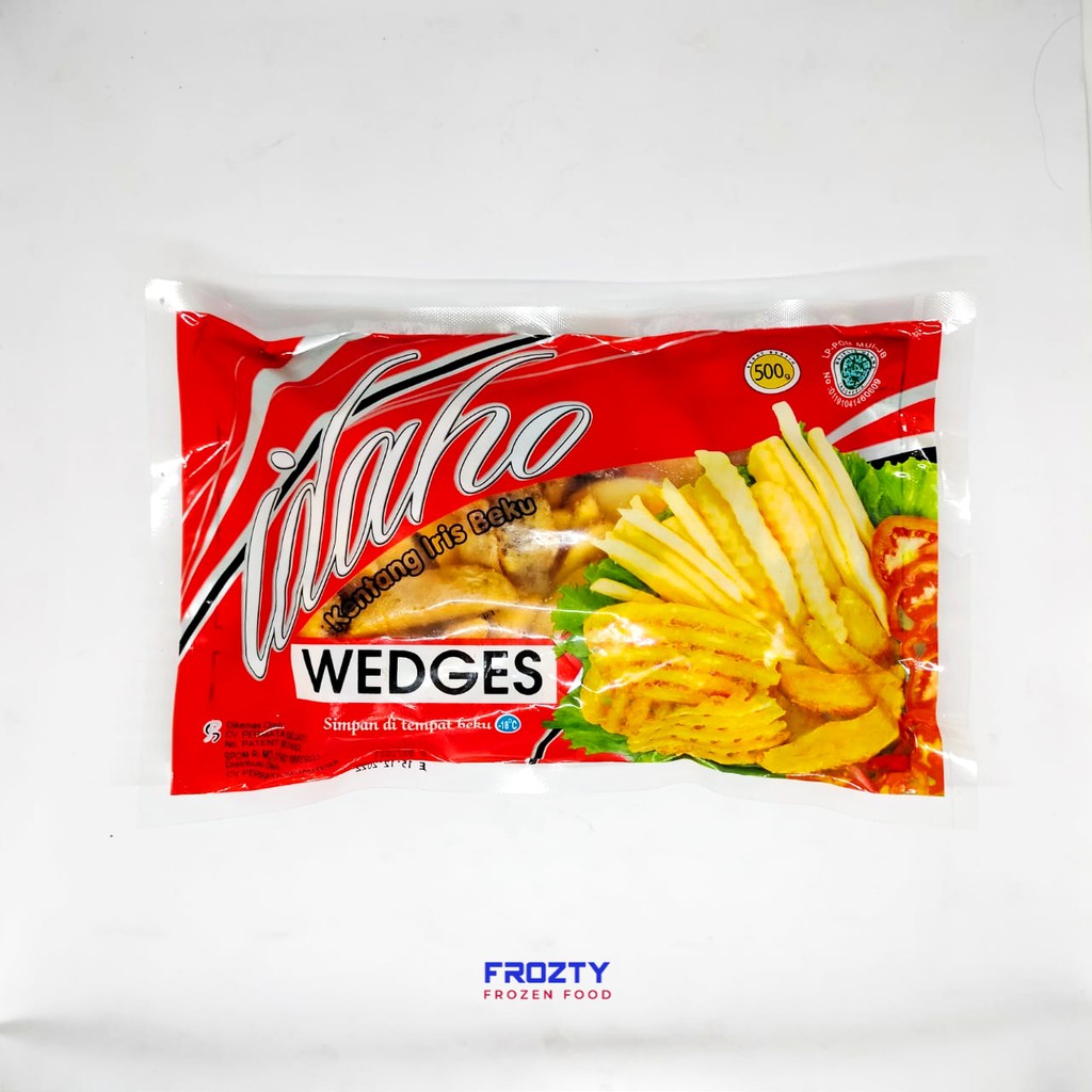 Idaho Wedges Kentang Goreng Bentuk Wedges 500 gr