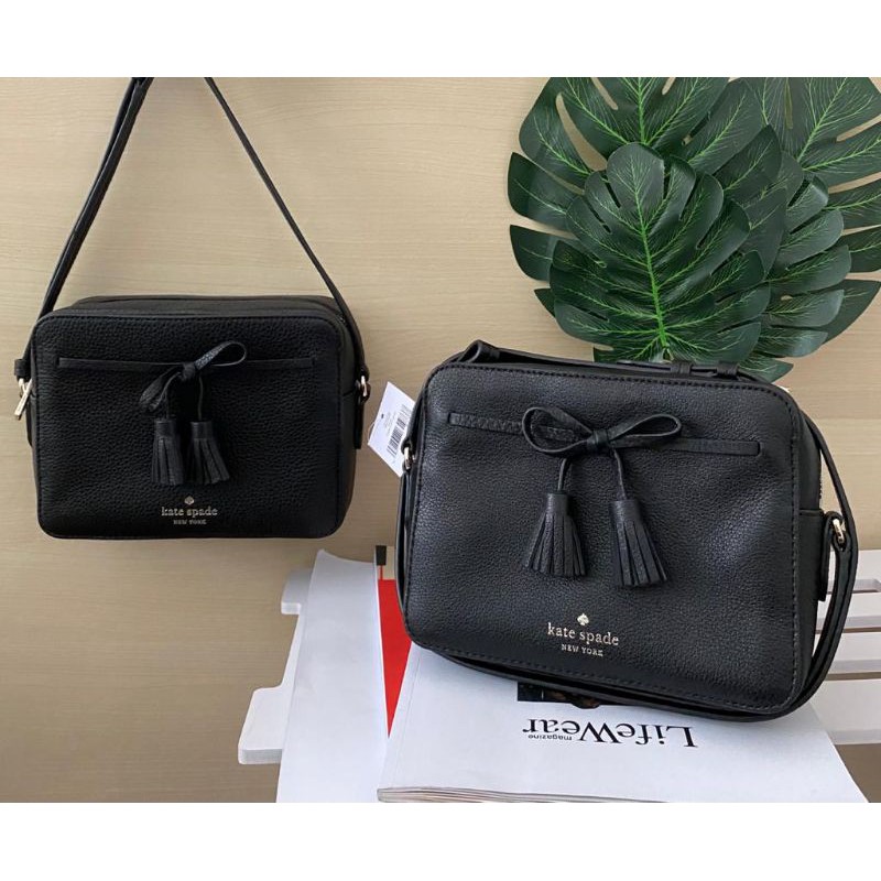 TAS KATE SPADE CAMERA BAG HAYES BLACK ORIGINAL