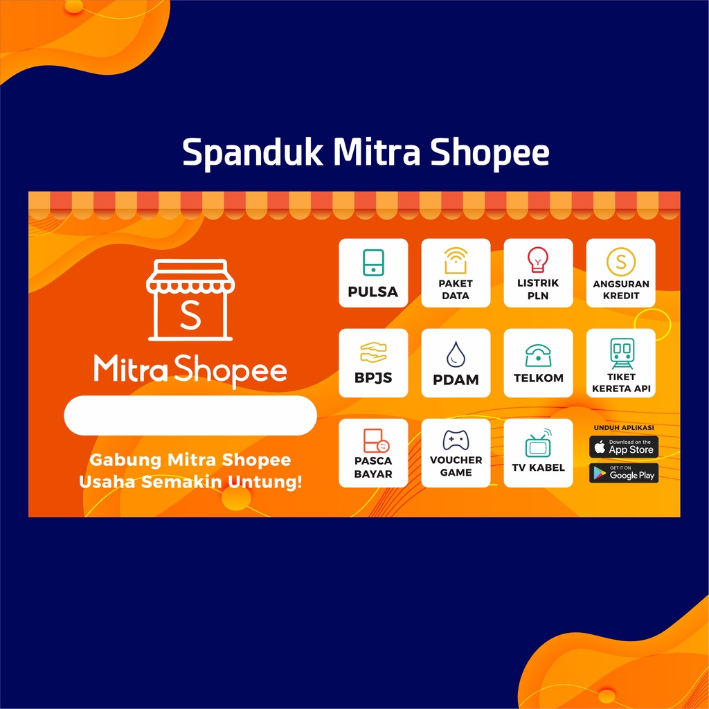 Jual Spanduk Banner Mitra Shopee Shopee Indonesia 1540